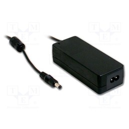 1 pcs x MEAN WELL - GSM40B15-P1J - Power supply: switched-mode, 15VDC, 2.67A, Out: 5,5/2,1, 40W, 88.5%