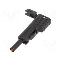 1 pcs x HIRSCHMANN T&M - SLS 200 SW - Plug, 4mm banana, 30A, 60VDC, black, insulated, nickel plated