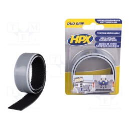 1 rol x HPX - DG2500 - Tape: fixing, W: 25mm, L: 0.5m, double-sided, black