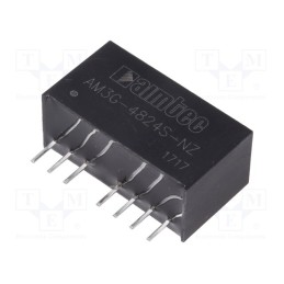 1 pcs x AIMTEC - AM3G-4824S-NZ - Converter: DC/DC, 3W, Uin: 36÷75V, Uout: 24VDC, Iout: 125mA, SIP8