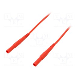 1 pcs x STu00c4UBLI - 66.9391-05022 - Test lead, 32A, banana plug 4mm,both sides, insulated, Len: 0.5m