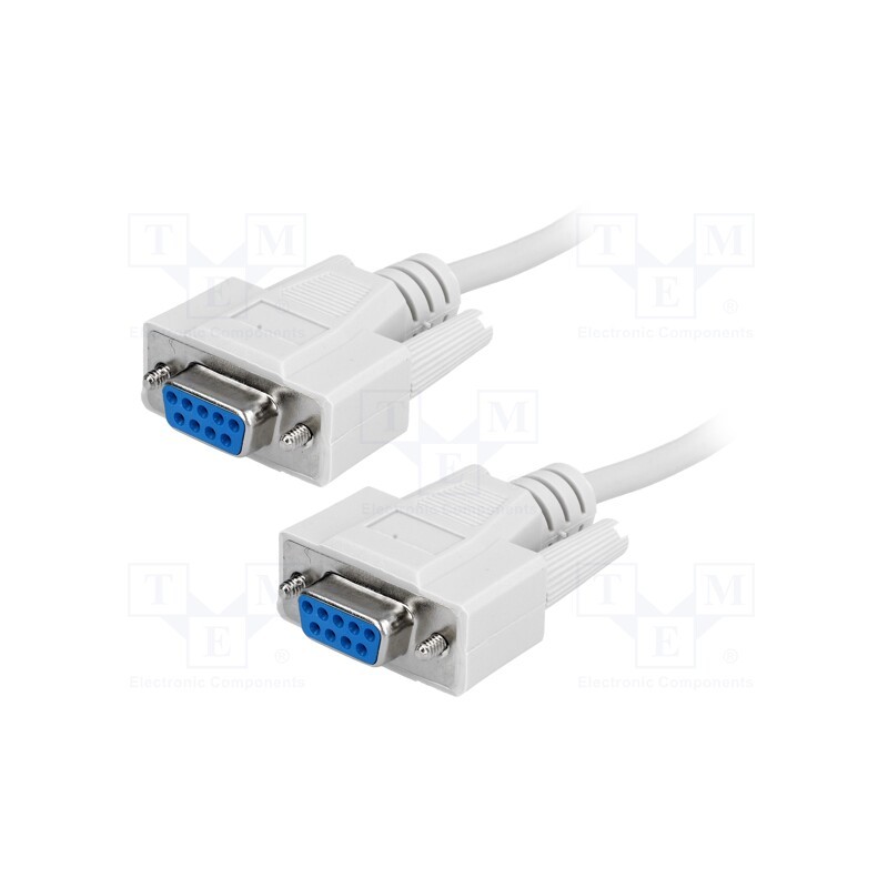 1 pcs x BQ CABLE - CAB-09GG/5 - Cable, D-Sub 9pin socket,both sides, Len: 5m, connection 1: 1