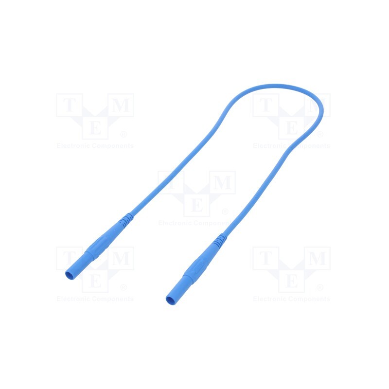 1 pcs x STu00c4UBLI - 66.9391-05023 - Test lead, 32A, banana plug 4mm,both sides, insulated, Len: 0.5m