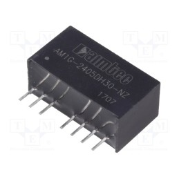 1 pcs x AIMTEC - AM1G-2405DH30-NZ - Converter: DC/DC, 1W, Uin: 18÷36V, Uout: 5VDC, Uout2: -5VDC, SIP8