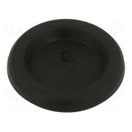 1 pcs x TRELLEBORG - MBB0629B11 - Grommet, with bulkhead, Ømount.hole: 40.2mm, black, Øcable: 1÷29mm