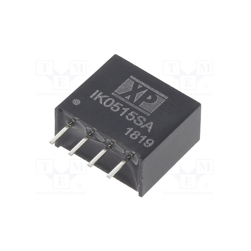 1 pcs x XP POWER - IK0515SA - Converter: DC/DC, 250mW, Uin: 5V, Uout: 15VDC, Iout: 16.67mA, SIP