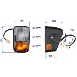 Headlamp toyota 8fd 12v right