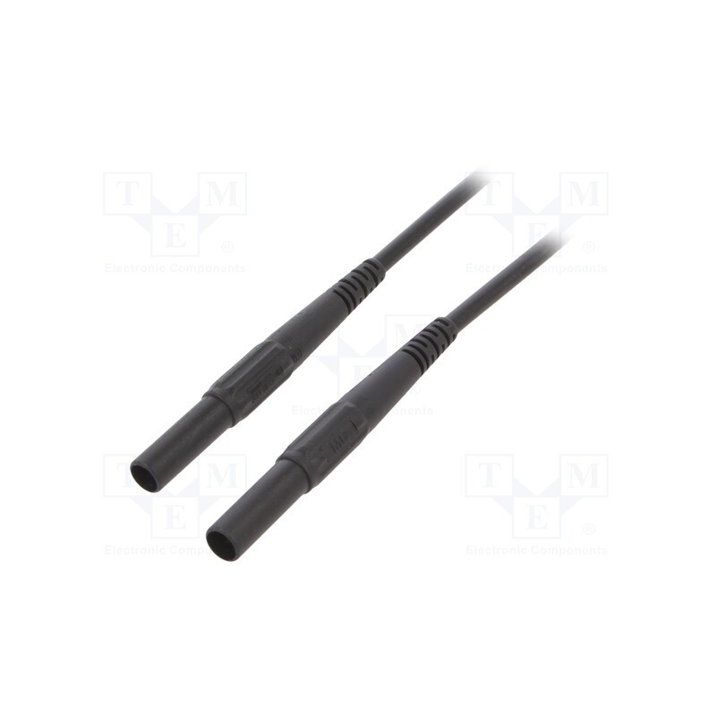 1 pcs x STu00c4UBLI - 66.9391-05021 - Test lead, 32A, banana plug 4mm,both sides, insulated, Len: 0.5m