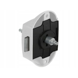 White double-sided pushlock trailer door lock