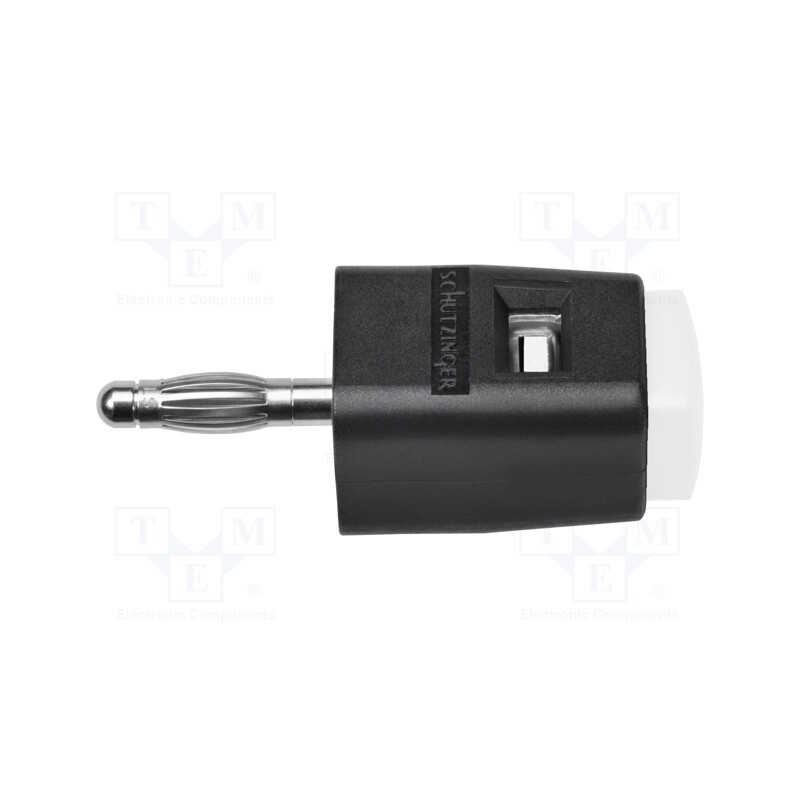 1 pcs x SCHu00dcTZINGER - SDK 502 / WS - Laboratory clamp, white, 70VDC, 16A, screw, nickel, polyamide