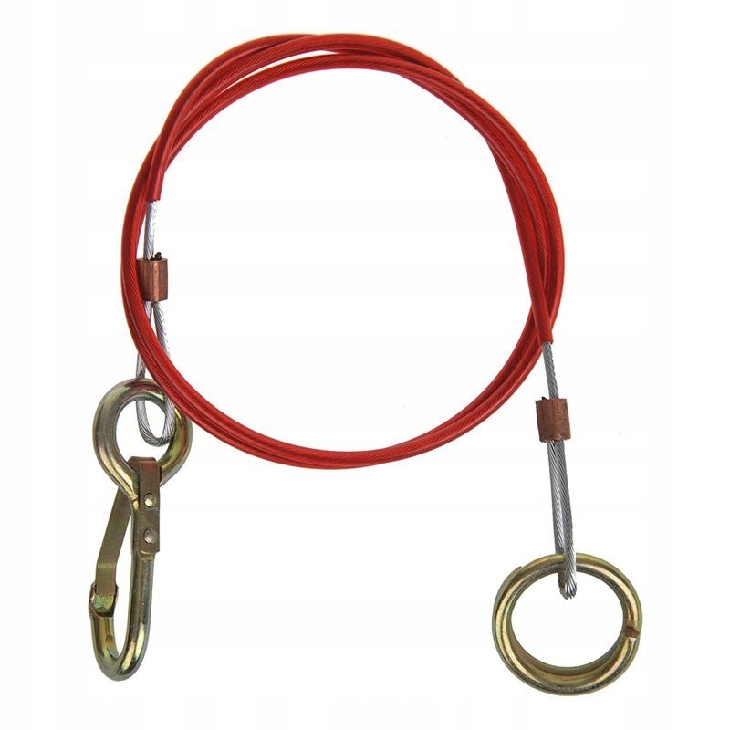 Solid steel safety cable for trailers