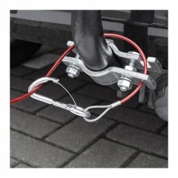 Solid steel safety cable for trailers