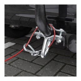 Solid steel safety cable for trailers