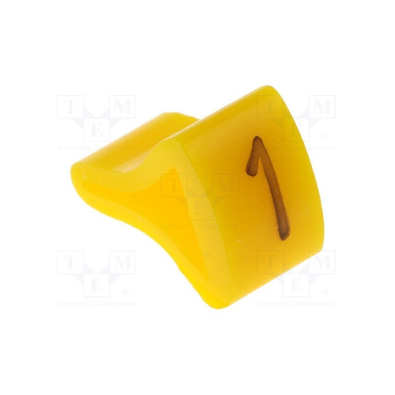 1 pcg x KURANT - MZ-5/1 -AS - Markers, Marking: 1, 15÷20mm, H: 25mm, A: 16mm, -30÷100°C, leaded