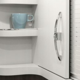 Latch lock for camper, yacht and camping cabinets