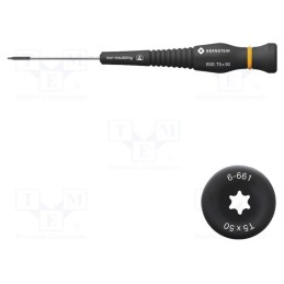 1 pcs x BERNSTEIN - 6-661 - Screwdriver, Torx®, precision, TX05, ESD, Blade length: 50mm