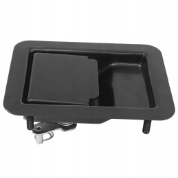 Door lock, camper trailer handle, black