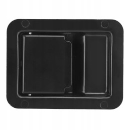 Door lock, camper trailer handle, black