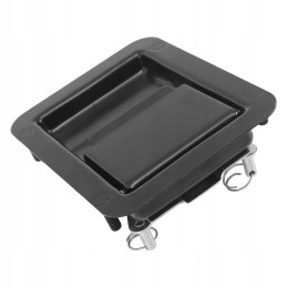 Door lock, camper trailer handle, black