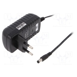 1 pcs x CELLEVIA POWER - CLW-1505-W2E-EB - Power supply: switched-mode, plug, 5VDC, 3A, 15W, Plug: EU, 82%