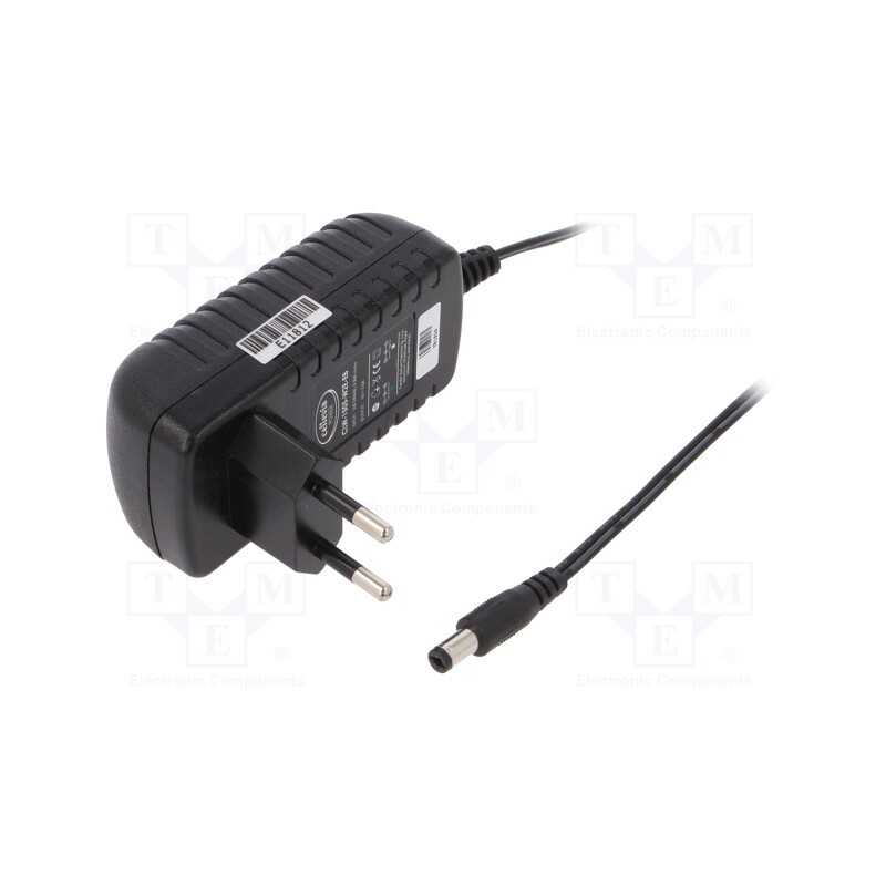 1 pcs x CELLEVIA POWER - CLW-1505-W2E-EB - Power supply: switched-mode, plug, 5VDC, 3A, 15W, Plug: EU, 82%