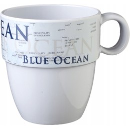 Brunner blue ocean melamine mug with handle, 300 ml
