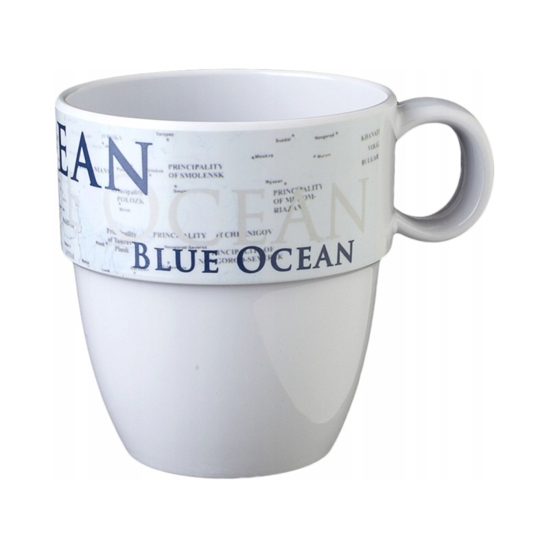 Brunner blue ocean melamine mug with handle, 300 ml