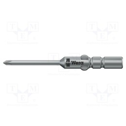 1 pcs x WERA - 5135286001 - Screwdriver bit, Phillips, PH0, Overall len: 40mm, Ø: 2mm