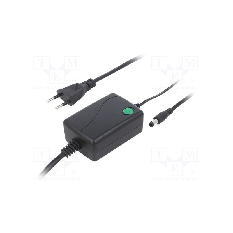 1 pcs x POS - POSB12100D - Power supply: switched-mode, 12VDC, 1A, Out: 5,5/2,1, 12W, desktop