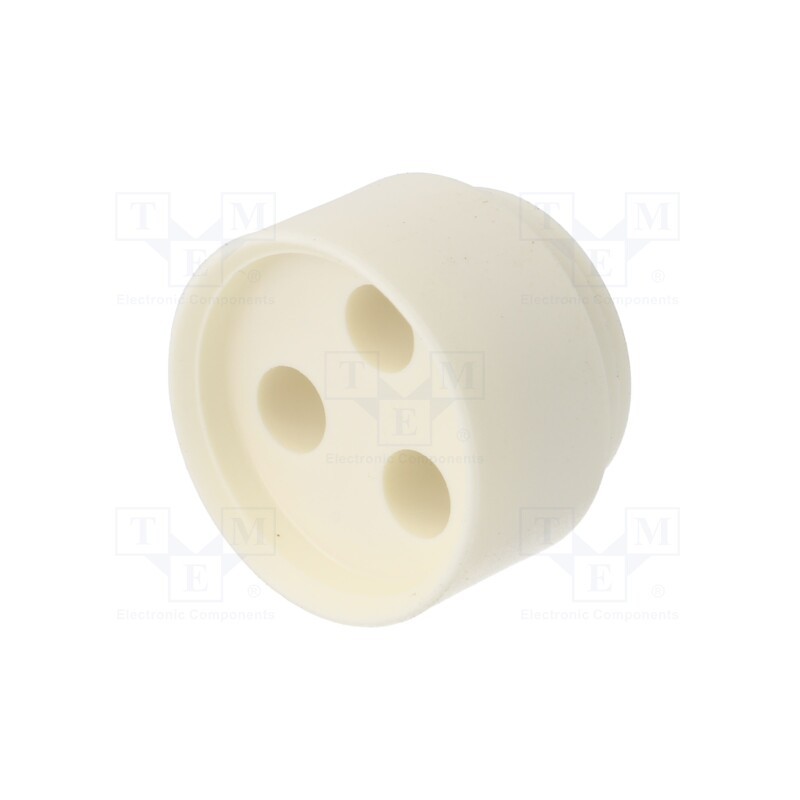 1 pcs x HUMMEL - 1.089.2106.19 - Insert for gland, 5.2mm, NPT3/4', elastomer, Holes no: 3, HSK-ME