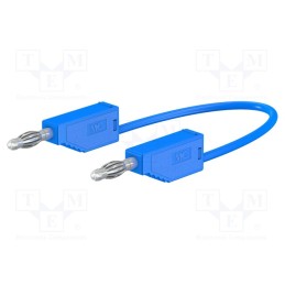 1 pcs x STu00c4UBLI - 28.0119-15023 - Test lead, 60VDC, 30VAC, 32A, banana plug 4mm,both sides, blue