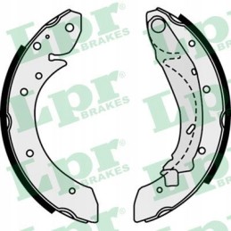 Brake shoes renault espace 19 22 97 lpr