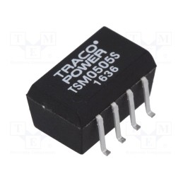 1 pcs x TRACO POWER - TSM 0505S - Converter: DC/DC, 1W, Uin: 4.5÷5.5V, Uout: 5VDC, Iout: 200mA, SMD
