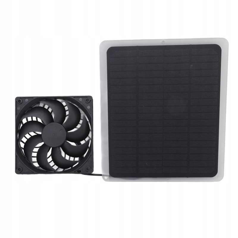 Fan set for solar panels