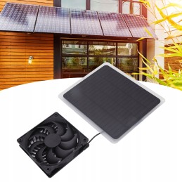 Fan set for solar panels