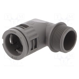 1 pcs x LAPP - 55501170 - 90° angled connector, Thread: metric,outside, polyamide 6, grey
