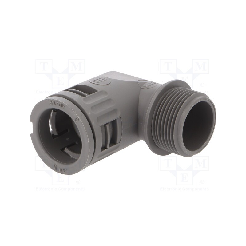 1 pcs x LAPP - 55501170 - 90° angled connector, Thread: metric,outside, polyamide 6, grey