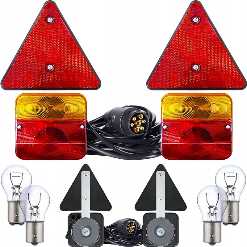 Set of trailer lights 12v magnet 7pin