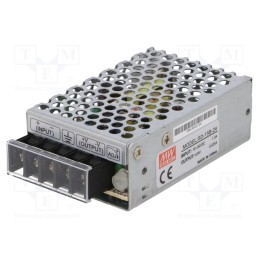 1 pcs x MEAN WELL - SD-15B-24 - Converter: DC/DC, 15W, Uin: 18÷36V, Uout: 24VDC, Iout: 0.625A, SD