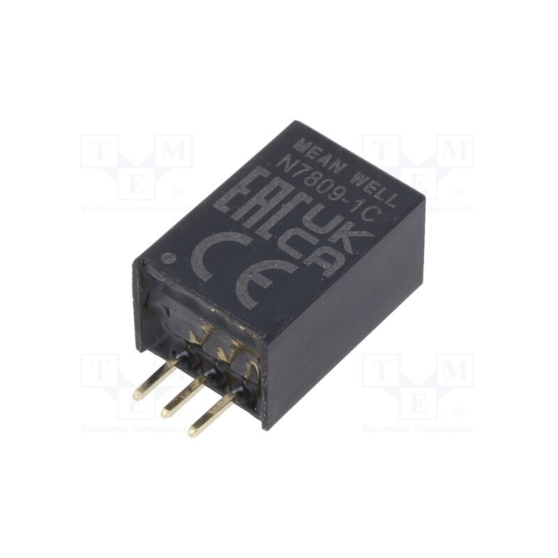 1 pcs x MEAN WELL - N7809-1C - Converter: DC/DC, Uin: 13÷36V, Uout: 9VDC, Iout: 0÷1000mA, SMD, THT