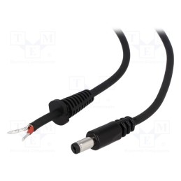 1 pcs x BQ CABLE - DC.CAB.1810.0150 - Cable, 2x1mm2, wires,DC 5,5/1,7 plug, straight, black, 1.5m