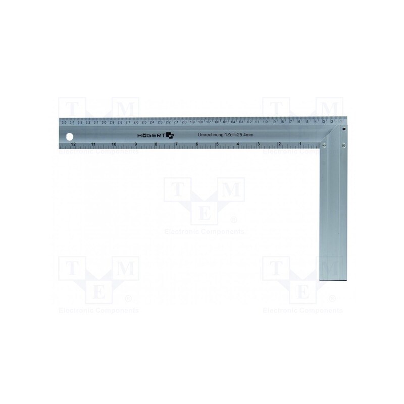 1 pcs x Hu00d6GERT TECHNIK - HT4M203 - Try square, 350x190mm