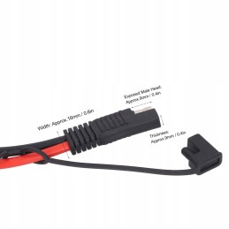 Solar panel to SAE PV connector adapter cable