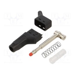 1 pcs x STu00c4UBLI - 64.9325-21 - Plug, 4mm banana, 19A, 30VAC, 60VDC, black, 1mm2, on cable