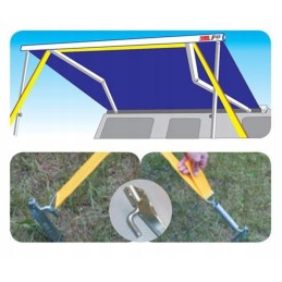 Storm strap for tie down awning black fiamma