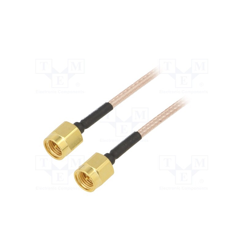 1 pcs x MUELLER ELECTRIC - BU-4150029036 - Cable, 50Ω, 0.91m, SMA plug,both sides, shielded, -65÷150°C, 36'