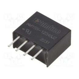 1 pcs x AIMTEC - AM1SS-1224SJZ - Converter: DC/DC, 1W, Uin: 10.8÷13.2V, Uout: 24VDC, Iout: 42mA, SIP4