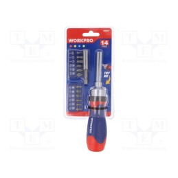 1 set x Workpro - W000837 - Kit: screwdrivers, Phillips,Pozidriv®,slot,Torx®, 13pcs.