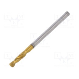 1 pcs x ALPEN-MAYKESTAG - 90700210100 - Drill bit, for metal, Ø: 2.1mm, L: 38mm, Working part len: 12mm
