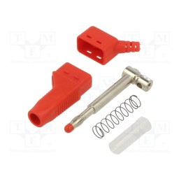 1 pcs x STu00c4UBLI - 64.9326-22 - Plug, 4mm banana, 32A, 30VAC, 60VDC, red, 2.5mm2, on cable